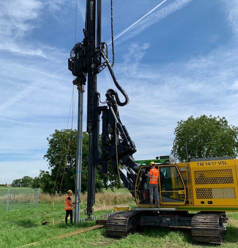 Dijkbescherming installatie